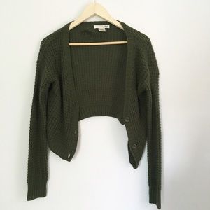 Army Green Cardigan.