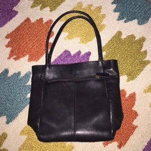 Hobo black leather bag
