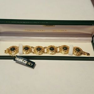 Connemara Marble Goldtone Bracelet