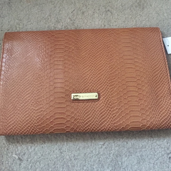 Steve Madden Large Cognac Clutch - Picture 3 of 3