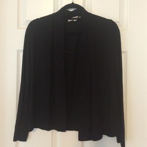 Black LOFT open cardi