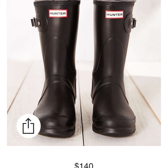 Brand new hunter black rain /snow boots