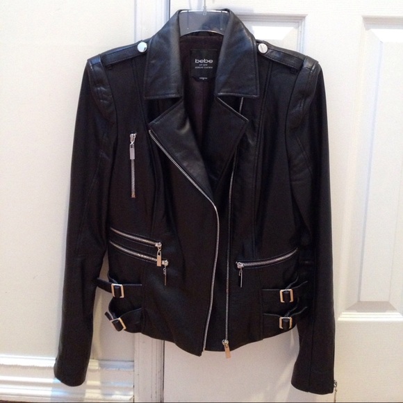 bebe Jackets & Blazers - Bebe Genuine Leather Jacket