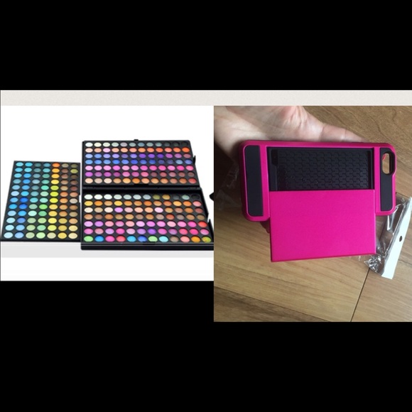 Makeup 252 colors + cover/cardholder iPhone 6 pink