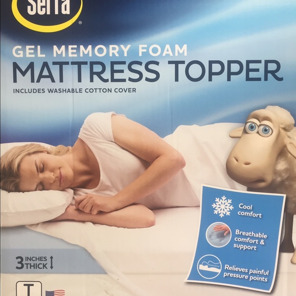 Used Serta Gel Memory Foam Topper