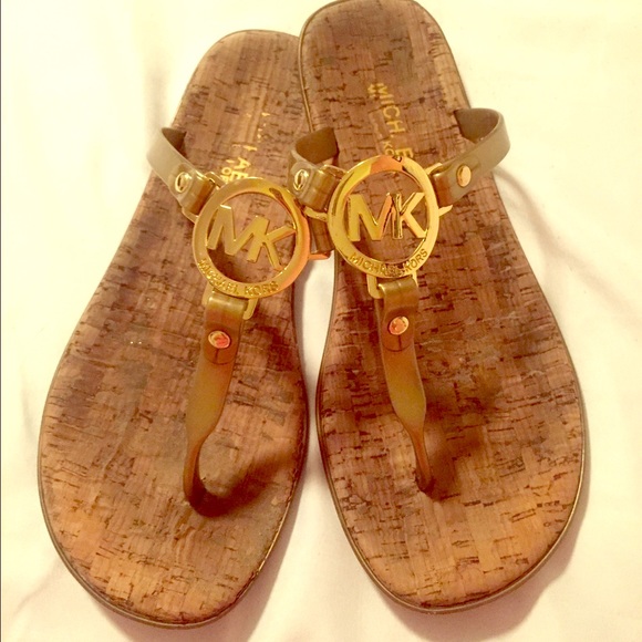 Michael Kors Gold Sandals
