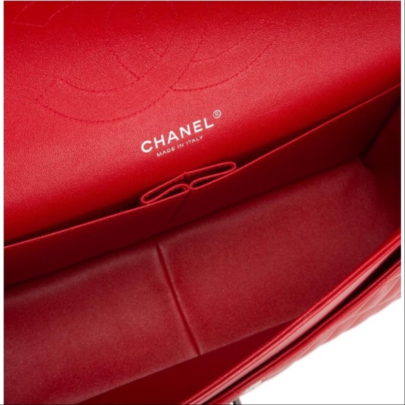 Chanel jumbo red quilted lambskin limited edition - Picture 3 of 4