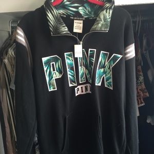 Limited edition Victoria's Secret pink half zip