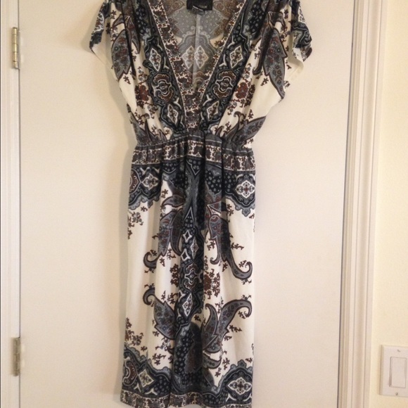 Paisley/floral print dress size medium