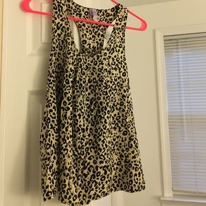 Leopard print racerback tank