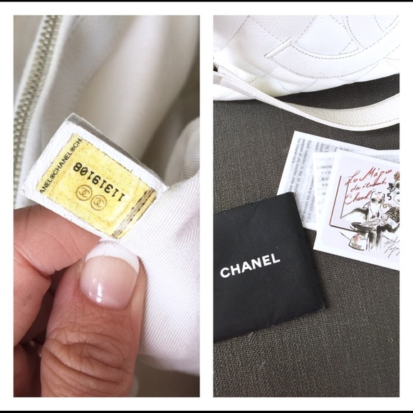 SOLD Chanel GST white caviar grand shopper tote - Picture 3 of 4