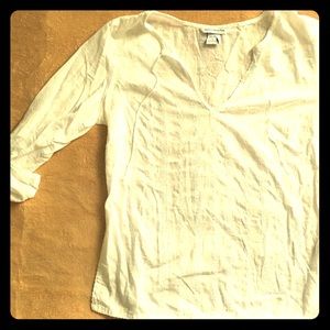 Boho white top