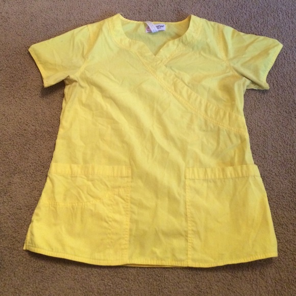 Yellow Scrub Top