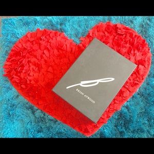 Brian Atwood fuchsia pink platform peep-toe heels