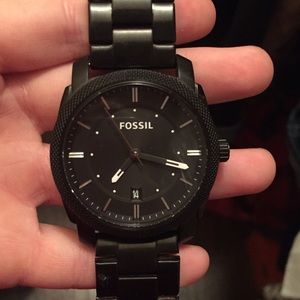 Men's black Fossil Watch