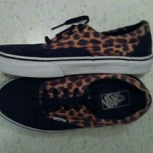 Vans leopard print sneakers