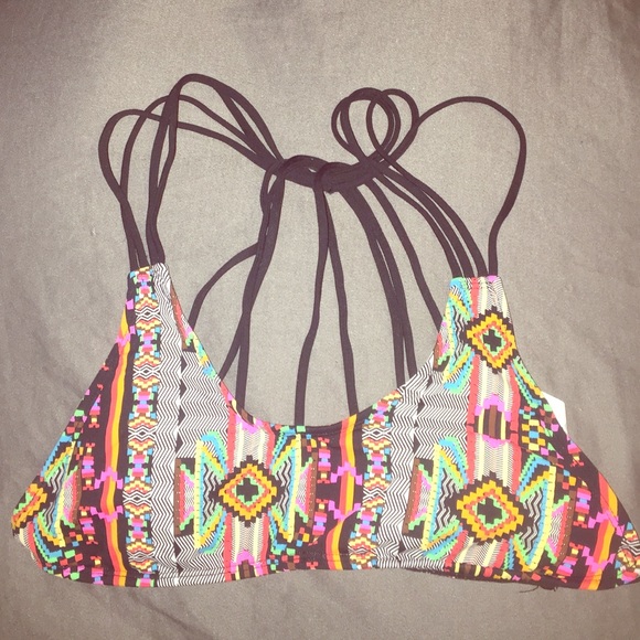 Colorful Abstract Swim Top