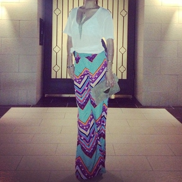 Forever 21 wide leg printed pant