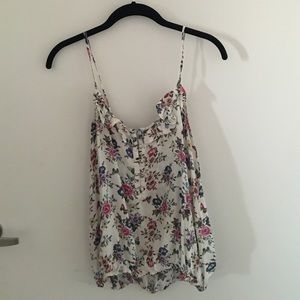 Silky floral camisole w/ surprise bonus top!