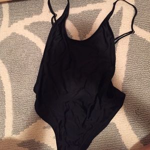 Black bodysuit with tags unworn