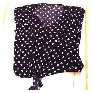 Forever 21 Sailboat Tied Blouse