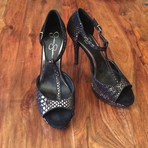 Sexy Jessica Simpson t-strap heels, never worn