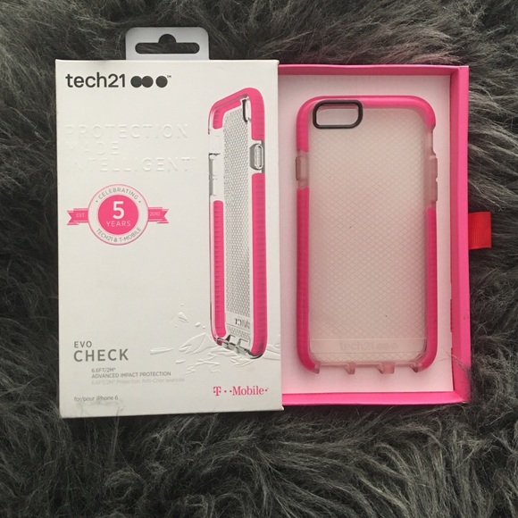 Pink tech21 case iPhone 6s