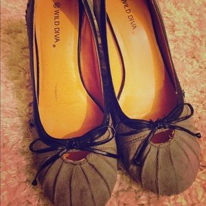 Suade shoes, barley worn