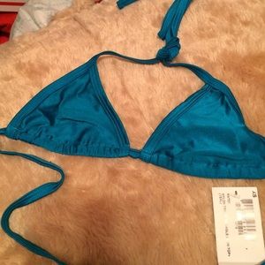 American apparel triangle nylon bikini top