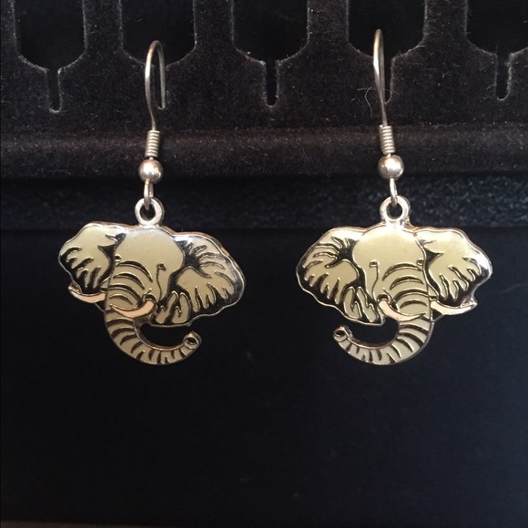 Elephant and dinosaur earring bundle