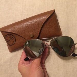 Ray-ban mirrored aviators