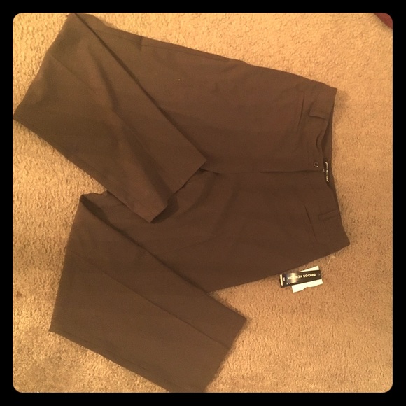 Chocolate colored slacks