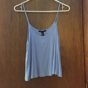 Loose baby blue tank