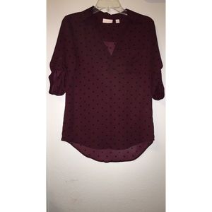Maroon shirt