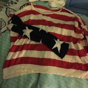 American flag sweater