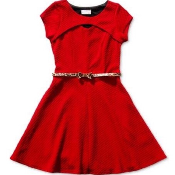 Bloome de June fille girls red dress size 8