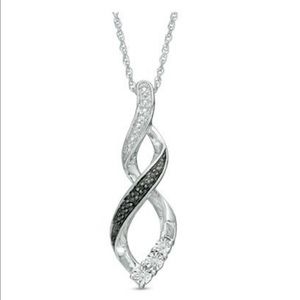 Zales Ribbon Infinity Necklace.
