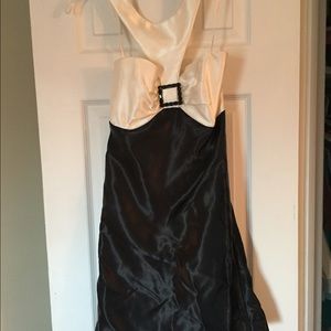 Jessica McClintock Black and Cream Dress