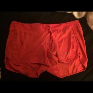 Red Patagonia shorts
