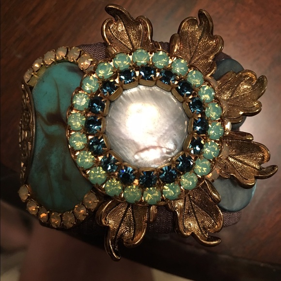 Vintage Cuff Bracelet, hand made.
