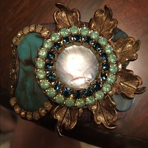 Vintage Cuff Bracelet, hand made.