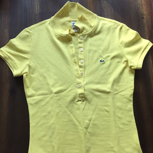 Lacoste slim fit yellow polo