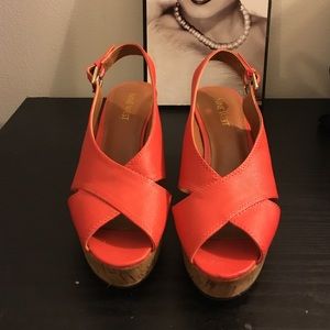 Peep Toe Wedge Sandals
