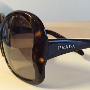 Prada Tortoise Shell Butterfly Sunglasses