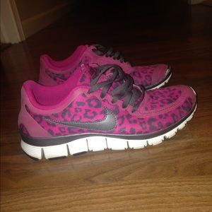 Nike Free 5.0 Cheetah Print Sneakers