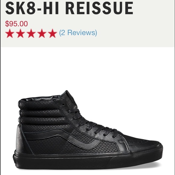 Vans sk8 high rise shoes