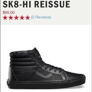 Vans sk8 high rise shoes