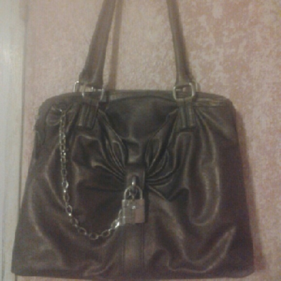 Brown Golden Hand Bag