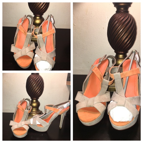 Aldo nude with orange sandal - Picture 1 of 3