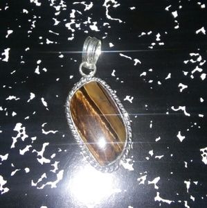 Natural Tiger Eye Gemstone Pendant